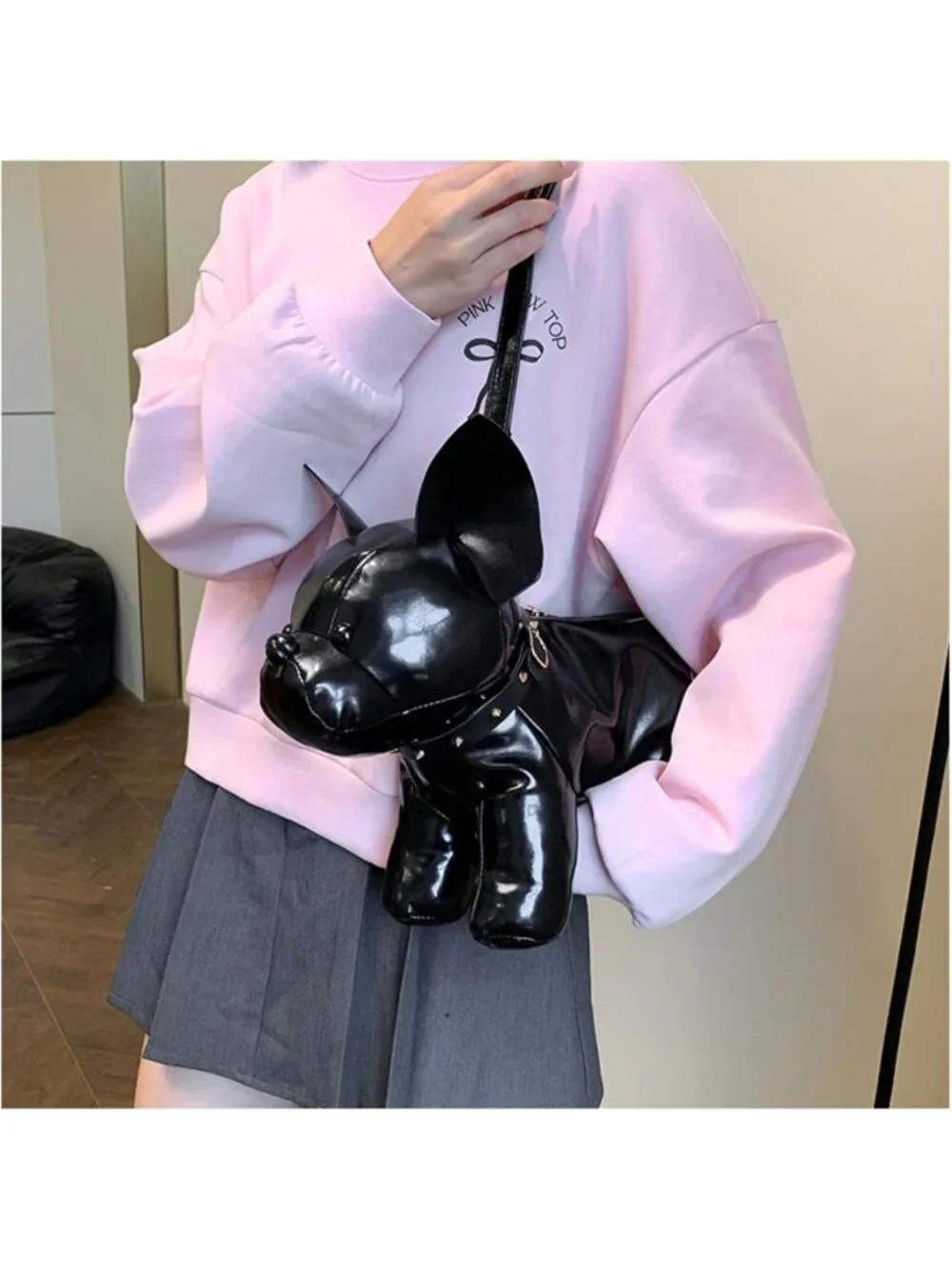 Adorable French Bulldog Crossbody Bag | Small Dog Shoulder Purse for Pet Lovers